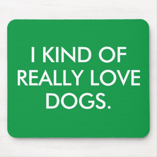 I Love Dogs Mouse pad マウスパッド (正面)