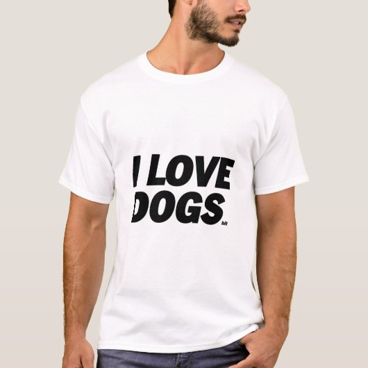 I Love Dogs Tシャツ (正面)