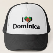 I Love Dominica Flag キャップ (正面)
