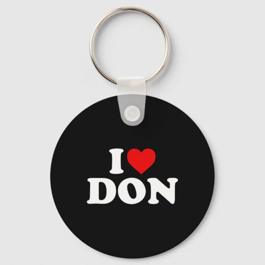 I Love Don -ハート キーホルダー (正面)