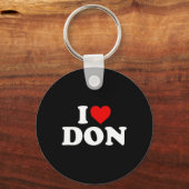 I Love Don -ハート キーホルダー (正面)