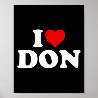 I Love Don -ハート ポスター