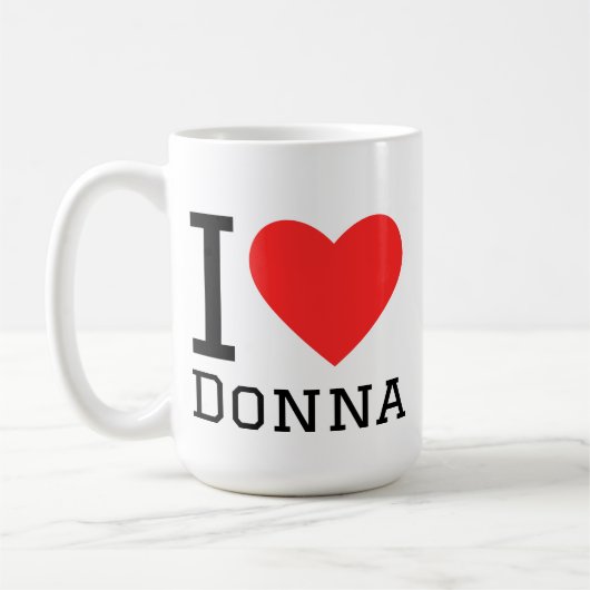 I love donna コーヒーマグカップ (左)