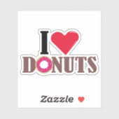 I love donut design シール (シート)