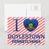 I Love Doylestown, PA ポストカード (正面/裏面)
