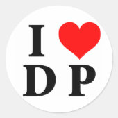I Love DP ラウンドシール (正面)