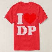 I Love DP IハートDP Tシャツ (デザイン正面)