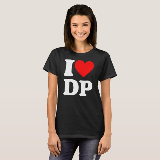 I Love DP IハートDP Tシャツ (正面フル)