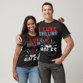 I Love Drilling Holes Activity Ice Fishing Tシャツ (ユニセックス)