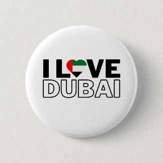 I LOVE DUBAI - For real Dubaians! 缶バッジ