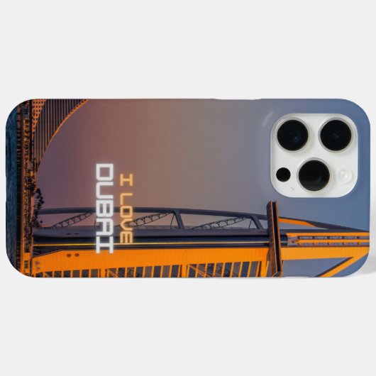 I Love Dubai iPhone 15 Pro Max Case Case-Mate iPhoneケース (裏面 (横))