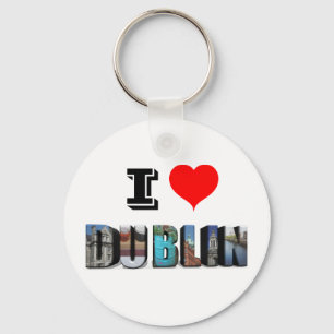 I Love Dublin Ireland 3D Travel Photo キーホルダー
