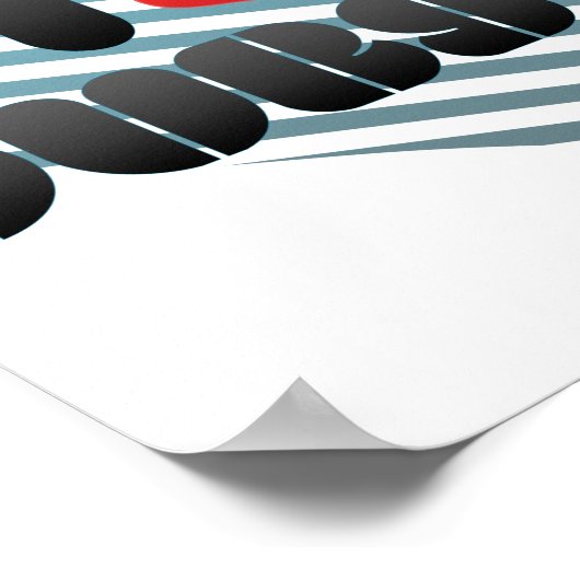 I Love Dubstep ポスター (角)