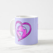 I LOVE EARTH （ピンク）シリーズ コーヒーマグカップ (正面左)