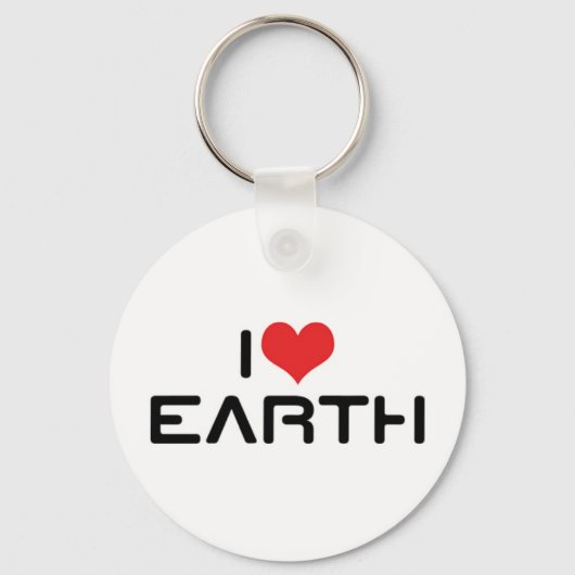 I Love Earth Keychain キーホルダー (正面)