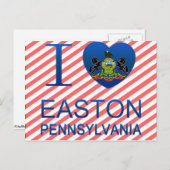 I Love Easton, PA ポストカード (正面/裏面)
