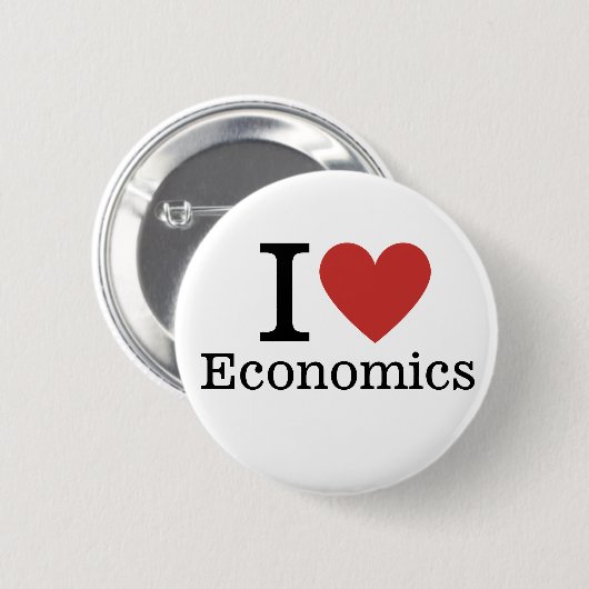 I ❤️ Love Economics CUSTOM Pins 缶バッジ (正面&裏面)