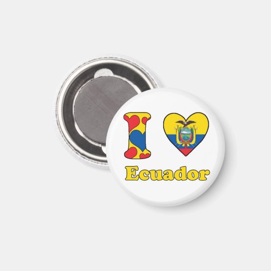 I love Ecuador マグネット (正面/裏面)