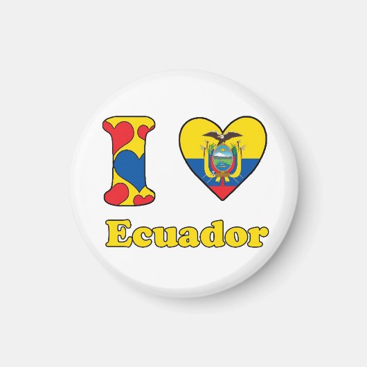 I love Ecuador マグネット (正面)