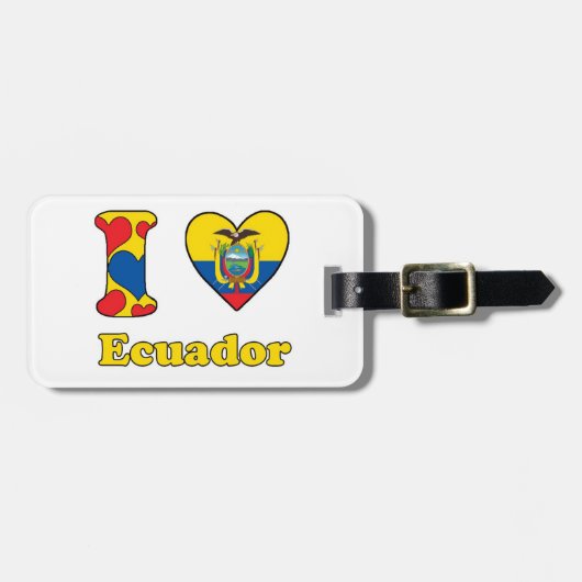I love Ecuador ラゲッジタグ (正面横)