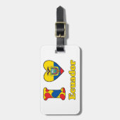 I love Ecuador ラゲッジタグ (正面縦)