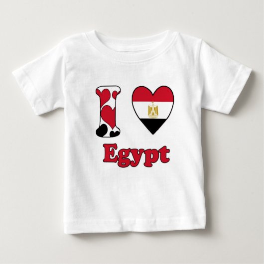I love Egypt ベビーTシャツ (正面)