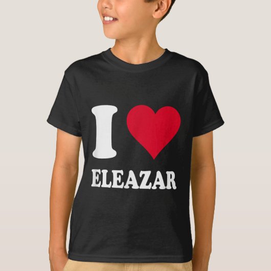 I Love Eleazar Tシャツ (正面)