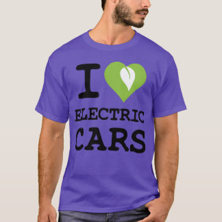 I love electric cars friends tシャツ