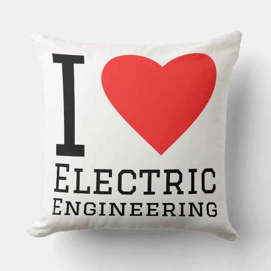 I love electric engineering  クッション (正面)