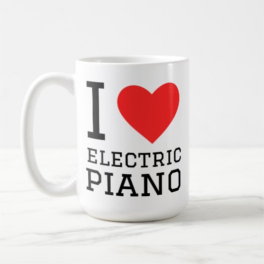 I love electric piano コーヒーマグカップ (左)