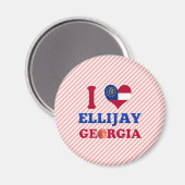 I Love Ellijay，ジョージア マグネット (正面/裏面)
