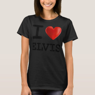 I Love ELVISハート名T Gift Tシャツ