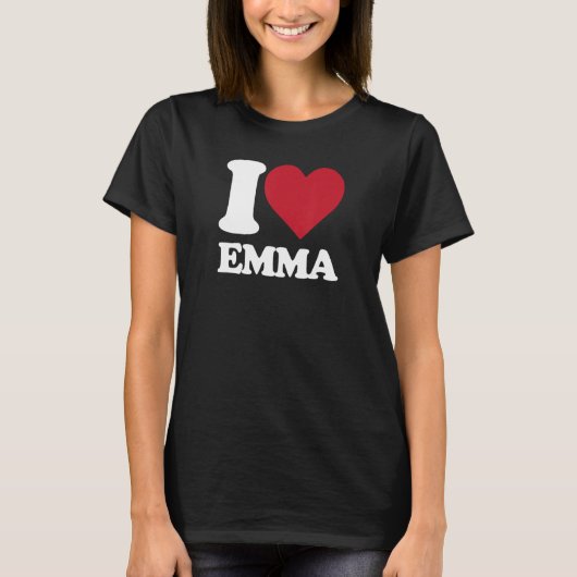I Love Emma - Iハートエマ Tシャツ (正面)