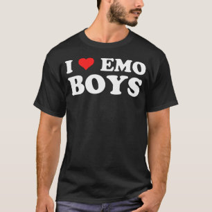 I Love Emo BoysゴシックグランジAlt 2000sパンクシーンE Tシャツ