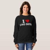 I Love Emo Boys スウェットシャツ (正面フル)