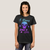 I Love Emo boys I Love Emo girls Emoゴシックマッチ Tシャツ (正面フル)