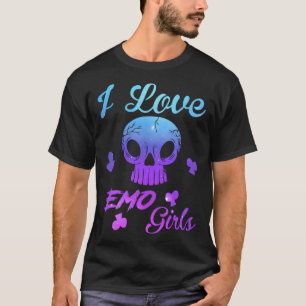 I Love Emo boys I Love Emo girls Emoゴシックマッチ Tシャツ