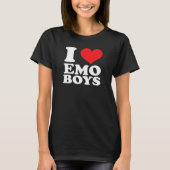 I Love Emo Boys Tシャツ (正面)