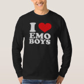 I Love Emo Boys Tシャツ (正面)