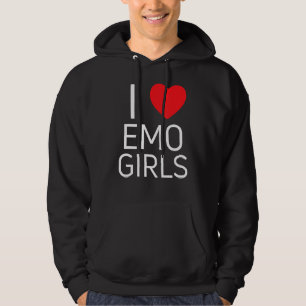 I Love Emo Girls IハートEmo Girls 1 パーカ