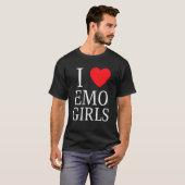 I Love Emo Girls I Emo Girls 3 Tシャツ (正面フル)