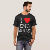 I Love Emo Girls I Emo Girls 7 Tシャツ (正面フル)