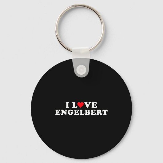 I Love Engelbert Girlfriend &amp; Boyfriend Engelb キーホルダー (正面)