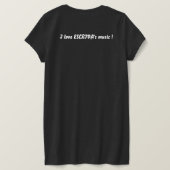 I love ESCRIVA's music ! T-shirt Tシャツ (デザイン裏面)