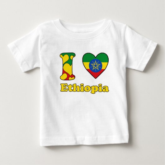 I love Ethiopia ベビーTシャツ (正面)
