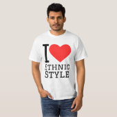 I love ethnic style tシャツ (正面フル)