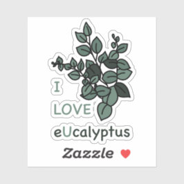 I LOVE eUcalyptusシール シール