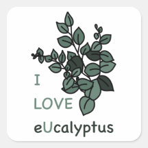 I LOVE eUcalyptusシール
