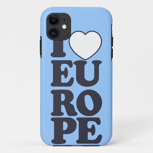 i LOVE EUROPEカスタム iPhoneケースメイト Case-Mate iPhoneケース (裏面)