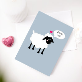 I Love Ewe Anniversary Card カード